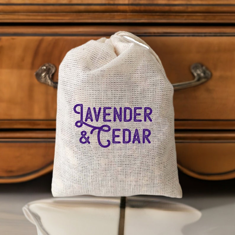 Lavender & Cedar Sachet 3 Pack for Closet, Garment Bag or Drawer image 8