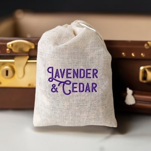Lavender & Cedar Sachet 3 Pack for Closet, Garment Bag or Drawer immagine 4
