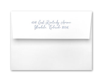 Return Address Printing ADD-ON for Idea Chic Stationery - Set of 10