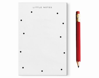 Mini Little Notes Dotted Notepad with Red Pencil