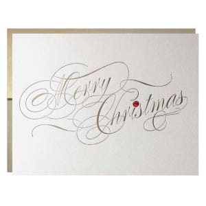 Letterpress christmas card exchange