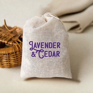 Lavender & Cedar Sachet 3 Pack for Closet, Garment Bag or Drawer image 10
