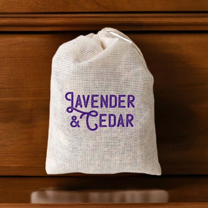 Lavender & Cedar Sachet 3 Pack for Closet, Garment Bag or Drawer image 7
