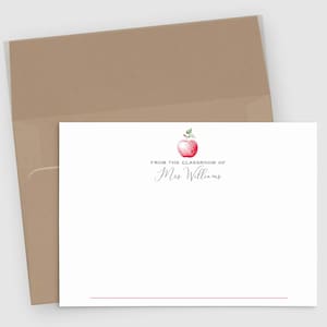 Personalisiertes Briefpapier für Lehrer 10er Set | Personalisiertes Briefpapier | Von der Classroom Custom Grußkarte