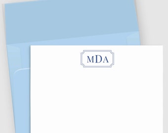 Personalized Monogram Note Card Set: Classic Stationery