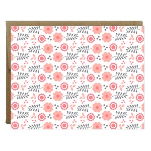 Flower Folk Art Stationery - 8 Pack