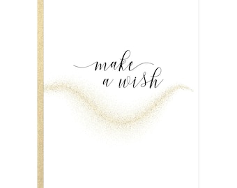 Make A Wish l Birthday or Celebration Greeting Card