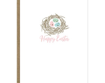 Speckled Candy Eggs in Robin Nest Greeting Card