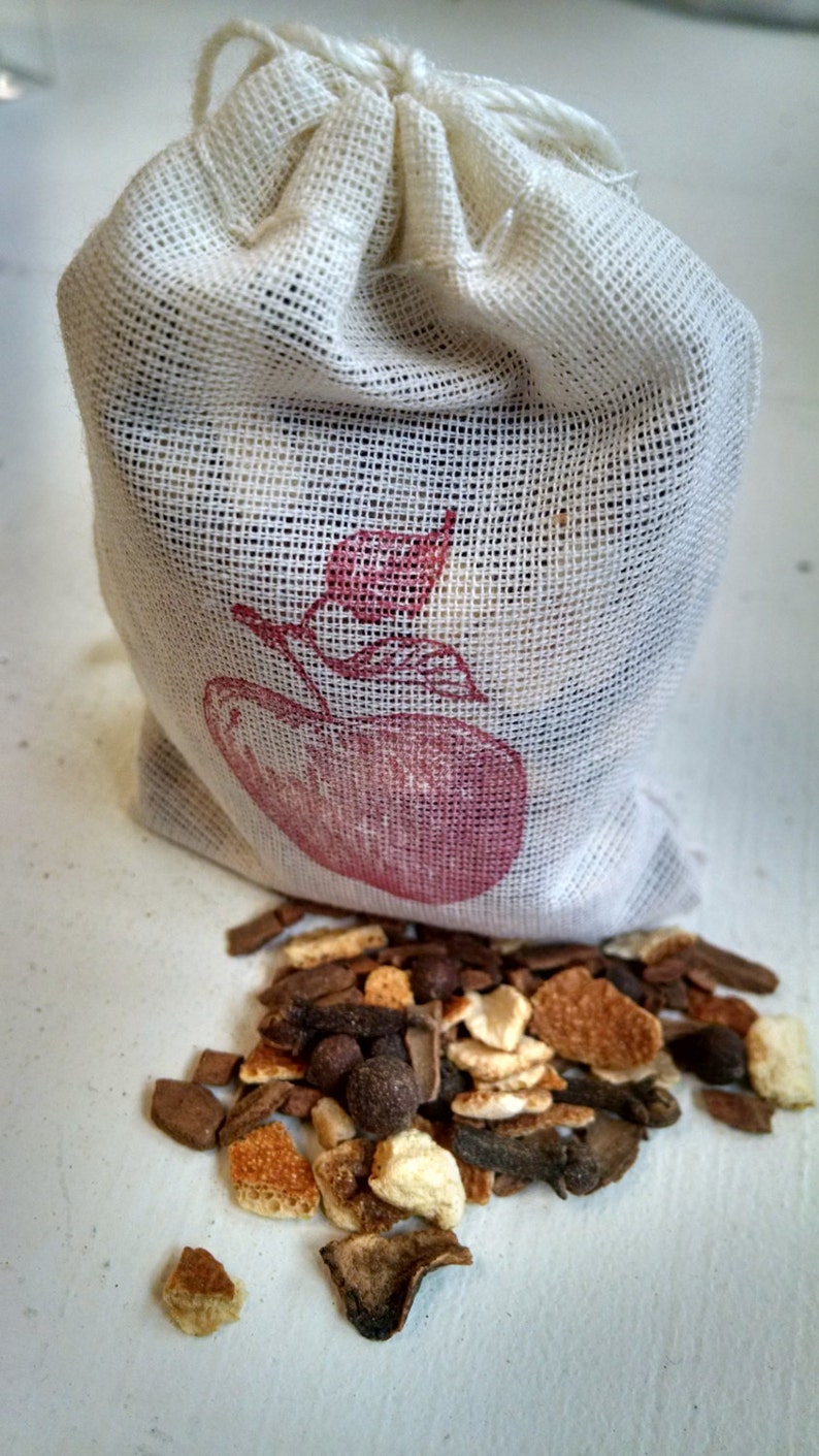 Apple Spice Sachet Printed with Red Apple 3 Pack for Closet Etsy