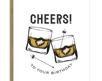 Rocks Glasses Birthday Greeting Card