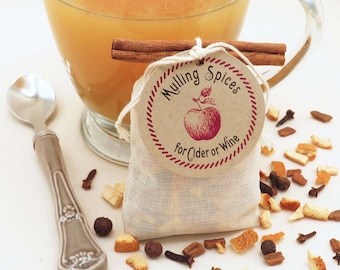 Mulling Spices Set of 5 | Fall Wedding Colors Gift for Guests