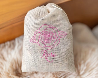 Garden Rose Floral Sachet - 3 Pack for Closet, Garment Bag or Drawer