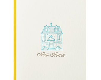 New Home Letterpress Greeting Card