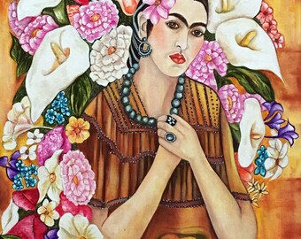 Frida Kahlo Print, Prints on Heavy Paper, Archival Prints, Frida Art