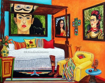 Frida Kahlo Print, Paper Print, Wall Art Prints