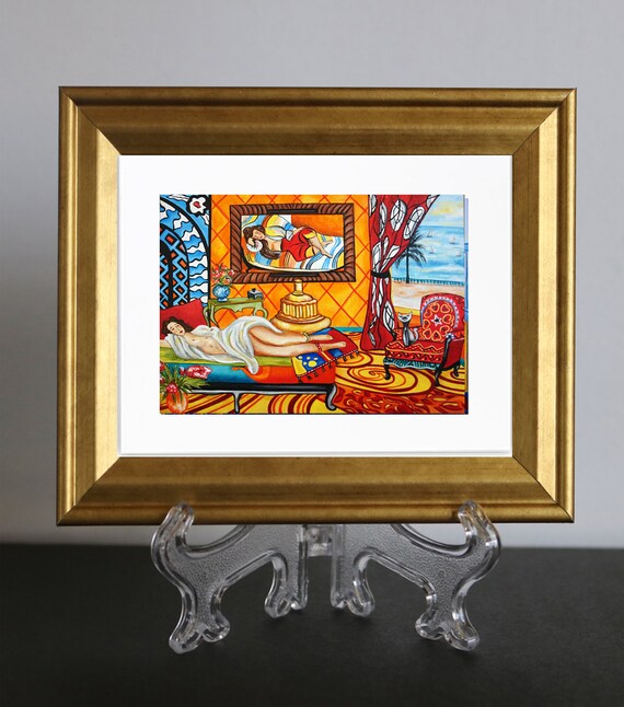 Framed Matisse art print Henri Matisse print Small gold Etsy