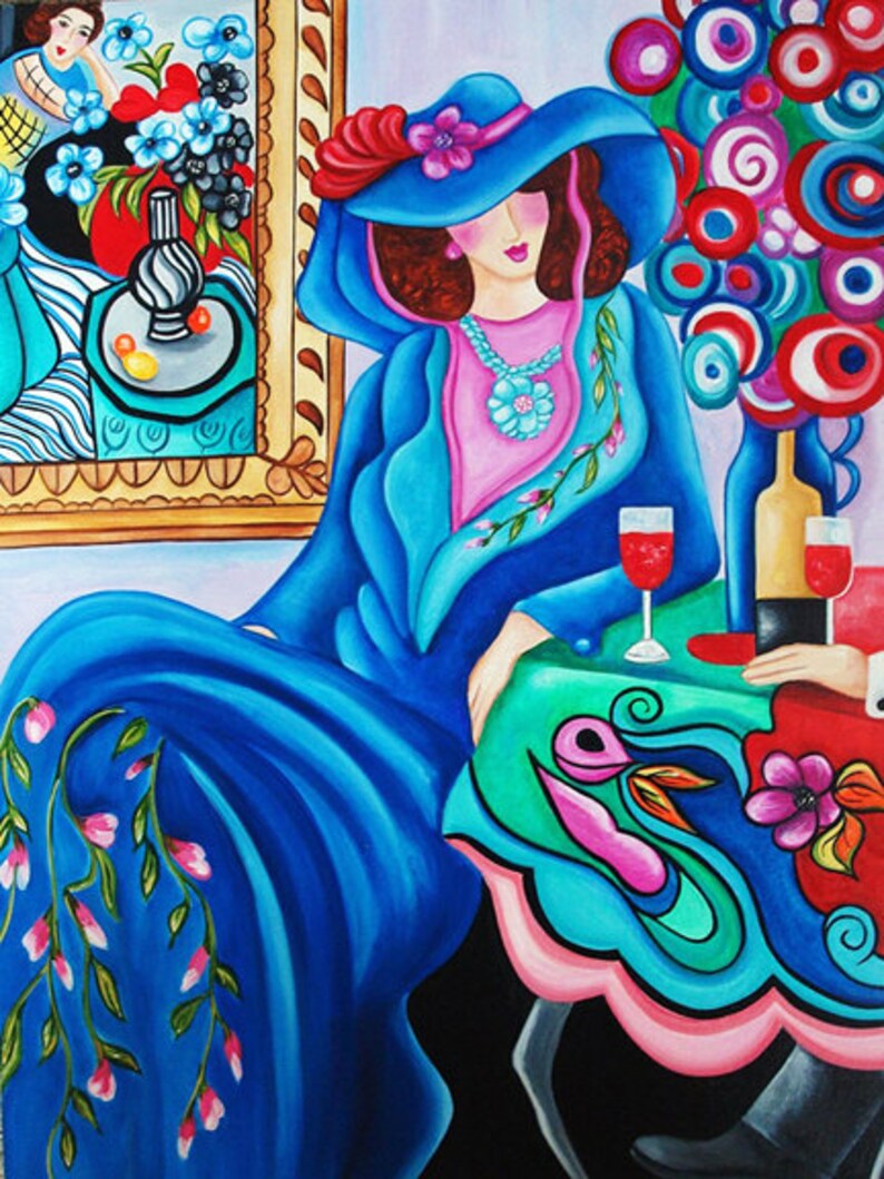 Prints Matisse Print Big hat lady Henri Matisse Abstract Etsy