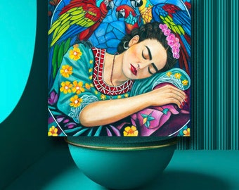 Siesta - Frida Kahlo Canvas Painting, Frida Kahlo Art Canvas, Women Wall Art