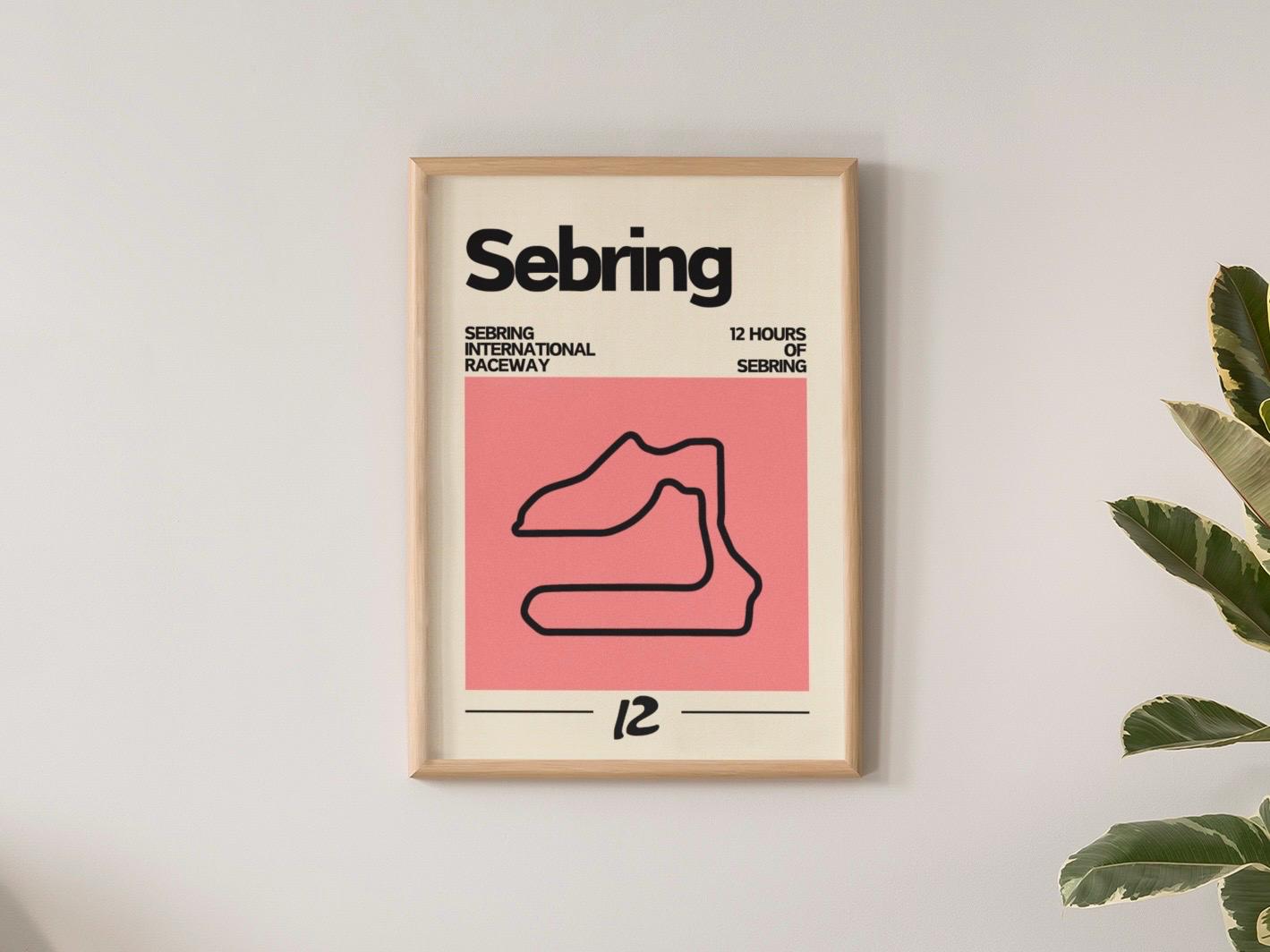 12 Hours of Sebring Poster, Sebring International Raceway - Etsy