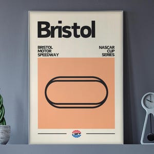 Bristol Motor Speedway Poster, NASCAR Poster, NASCAR Cup Series