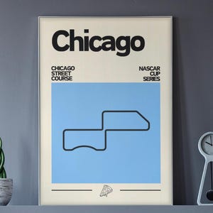 Chicago Street Course Poster, NASCAR Poster, NASCAR Cup Series,