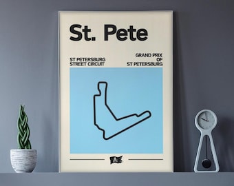 ST Petersburg IndyCar Poster, St Petersburg Street Circuit, Grand Prix of St. Petersburg