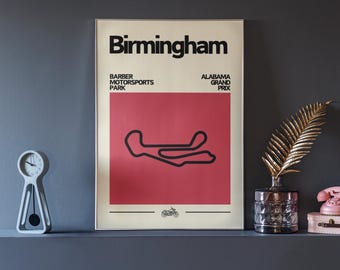 Póster de Birmingham IndyCar, Barber Motorsports Park, Gran Premio de Alabama
