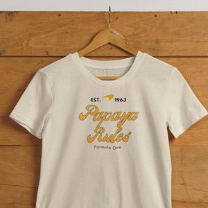 McLaren F1 Tshirt, Formula One Papaya Rules