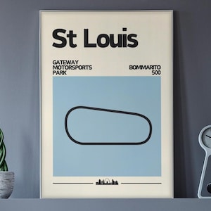 St Louis IndyCar Poster, Gateway Motorsports Park, Bommarito 500