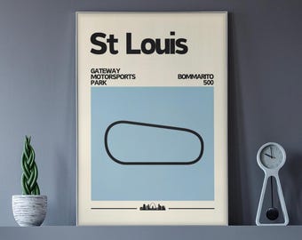St Louis IndyCar Poster, Gateway Motorsports Park, Bommarito 500