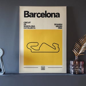 Barcelona F1 Poster, Spanish Grand Prix, Circuit De Barcelona Catalunya, F1 Print