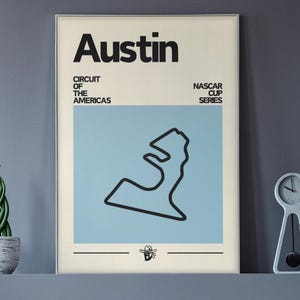 Austin NASCAR Poster, NASCAR Poster, NASCAR Cup Series, Circuit of the Americas