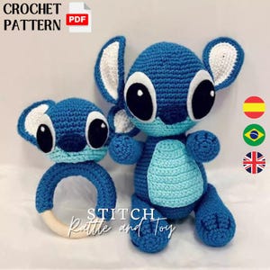 2 in 1 Stitch Amigurumi Pattern, Amigurumi Crochet Patterns, Crochet Pattern, Plushie Pattern quick and easy pattern