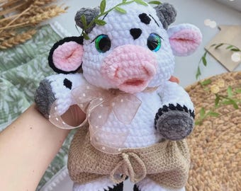 Cow Crochet Pattern, Amigurumi Crochet Patterns, Crochet Pattern, Plushie Pattern