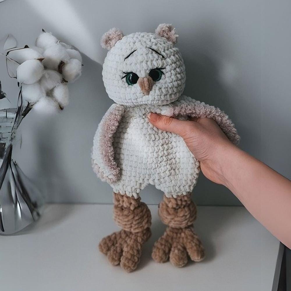 Willow Snuggler Owl Crochet Pattern Amigurumi Plush Toy