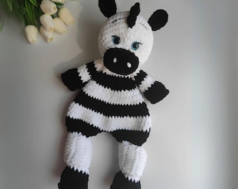 Zoey Zebra Crochet Pattern PDF | Amigurumi Comforter Toy Tutorial | Stuffed Animal Plushie DIY