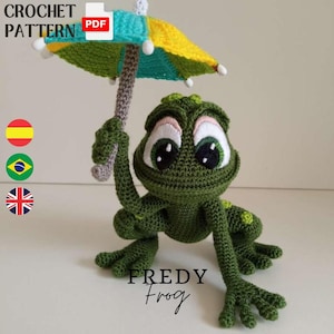 Frog amigurumi pattern, Do it yourself, Crochet animals, Crochet frog amigurumi, Amigurumi pdf file tutorial in english, Handmade item