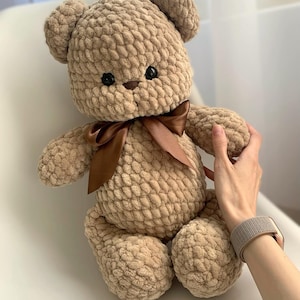Teddy Bear Crochet Pattern, Amigurumi Crochet Patterns, Crochet Pattern, Plushie Pattern
