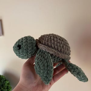 cute handmade crocheted turtle plushie