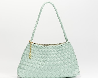 Pré-venda - Bolsa Hobo Estrella - Bolsa de Ombro Artesanal em Couro Vegano, Estilo Hobo, Ideal para o Trabalho e Fins de Semana
