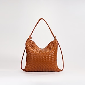 Estrella NoHo 2-in-1 Woven Soft Leather Backpack Shoulder Bag