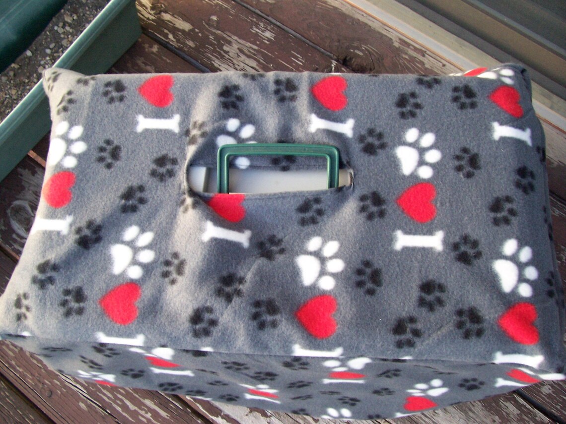 Salepet Carrier Covers Gray With Paws and Hearts Etsy