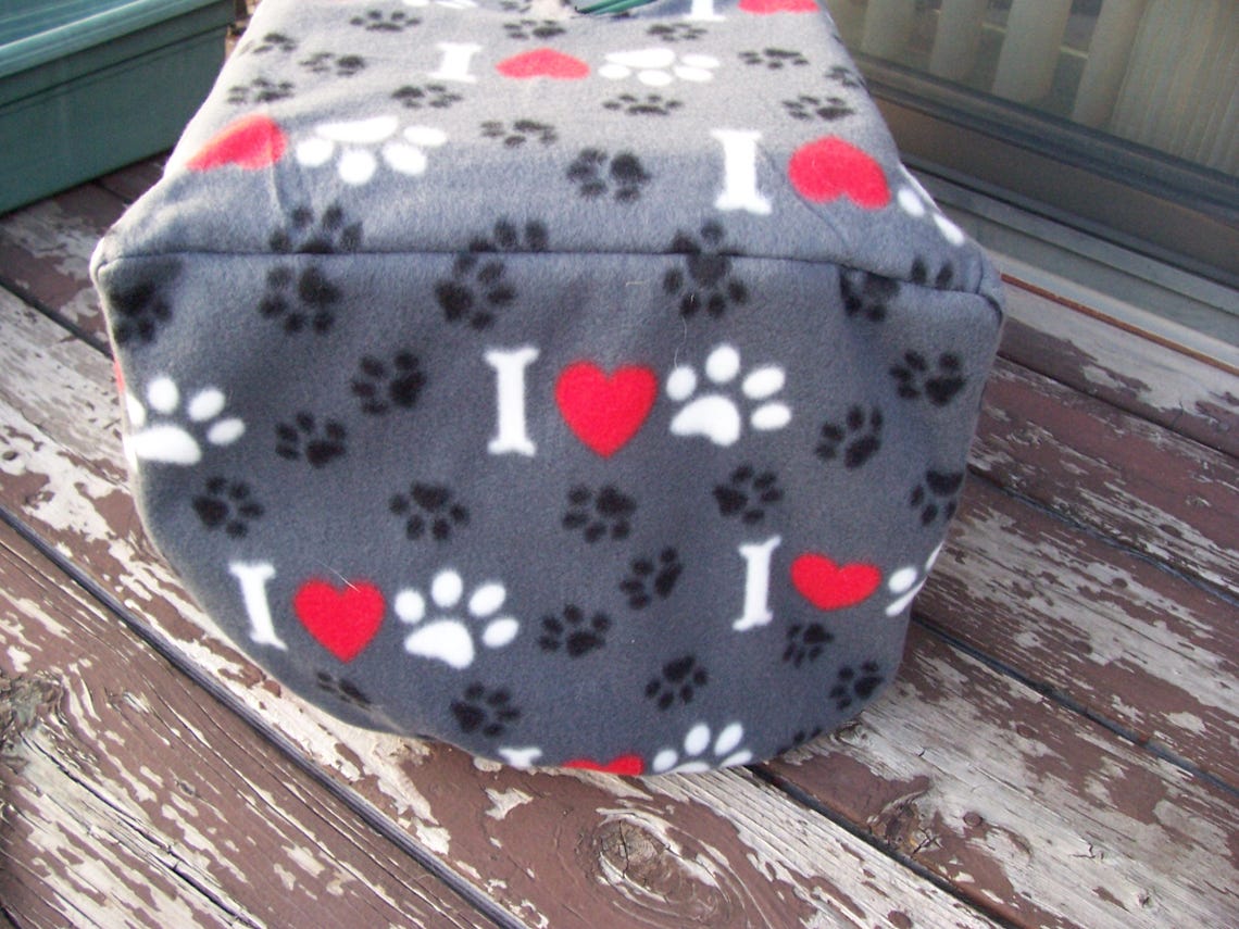 Salepet Carrier Covers Gray With Paws and Hearts Etsy