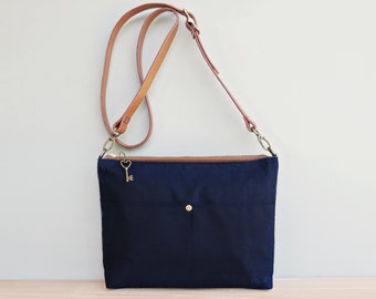 Custom Print Saddle Crossbody Nautical With Ships Messenger Shoulder Bag Purse