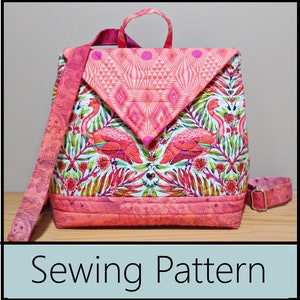 Petit modèle de couture de sac à dos / sac à main - Modèle PDF à téléchargement numérique