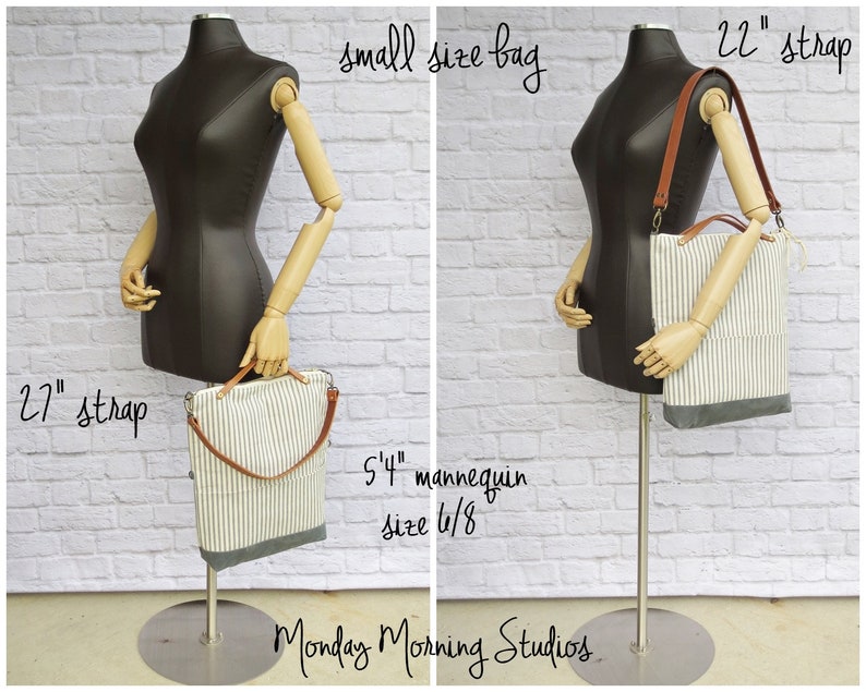 Black Waxed Canvas Foldover Shoulder Bag With Custom Leather Etsy