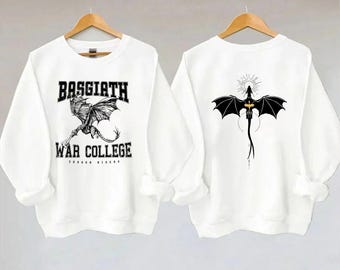 Basgiath War College Sweatshirt: Dragon Rider, Bookish Design