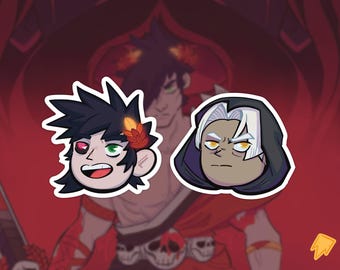 Hades Vinyl Stickers | Zagreus & Thanatos