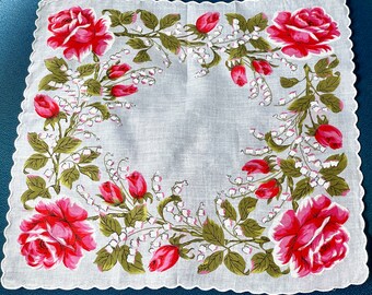 Vintage Flower Handkerchief