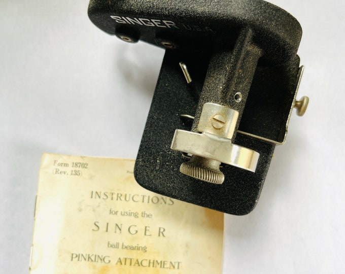 Vintage Singer Pinking Attachment Etsy